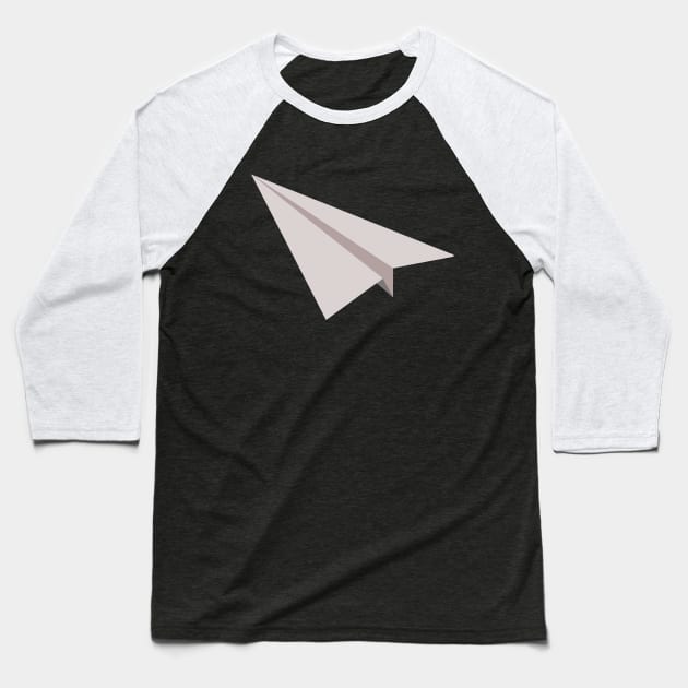 Paper Plane Baseball T-Shirt by KarabasClothing